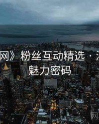 《秀人网》粉丝互动精选 · 深度剖析魅力密码