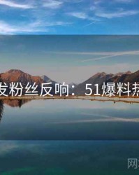 平台首发粉丝反响：51爆料热点合集