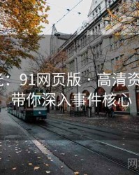 独家曝光：91网页版 · 高清资源导航 · 带你深入事件核心