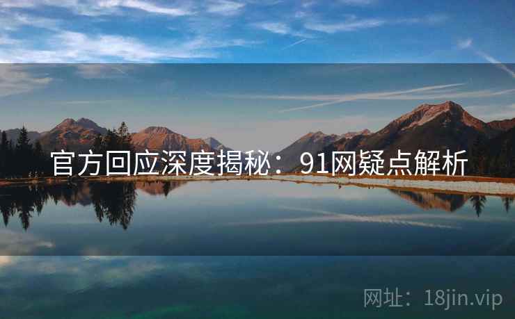 官方回应深度揭秘：91网疑点解析
