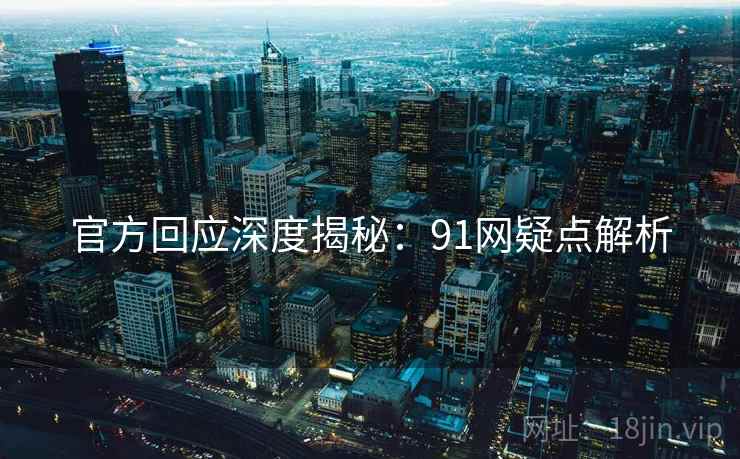 官方回应深度揭秘：91网疑点解析
