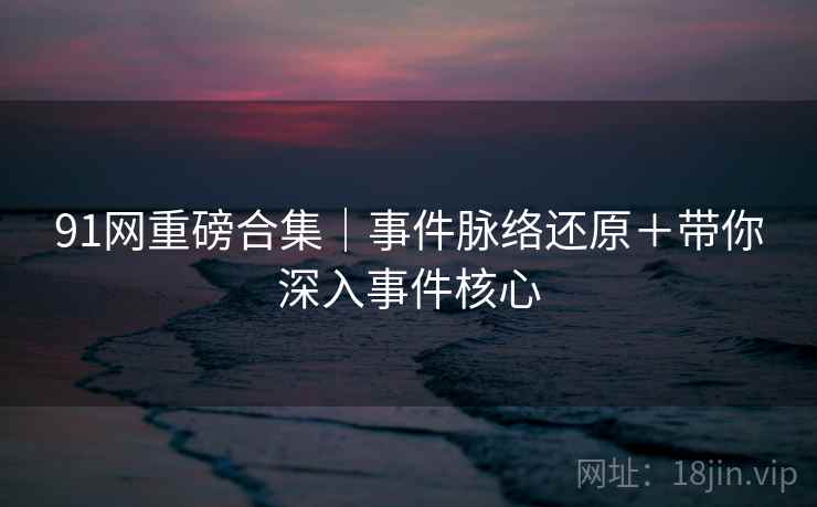 91网重磅合集｜事件脉络还原＋带你深入事件核心
